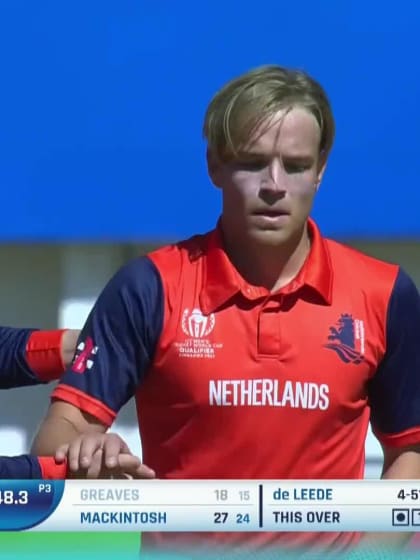 Chris Greaves - Wicket - Scotland vs Netherlands