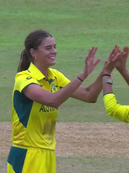 K Gurung with a Batting vs Australia Women Under-19