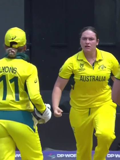 S Lourens with a Batting vs Australia Women Under-19