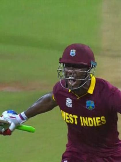 West Indies semi-final win over India final moments