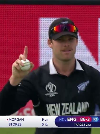 CWC19 Final: NZ v ENG – Ferguson takes brilliant catch to end Morgan's stay