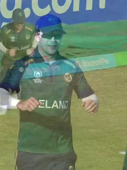 Basil Hameed - Wicket - Ireland vs UAE