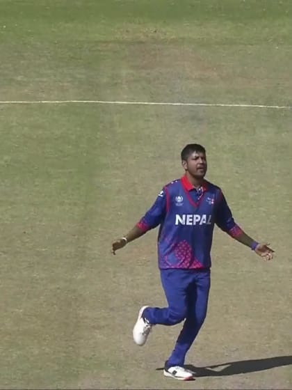 Rameez Shahzad - Wicket - Nepal vs UAE