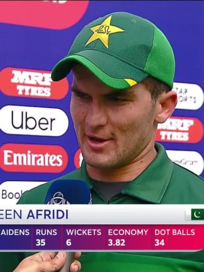 CWC19: PAK v BAN - Player of the Match Shaheen Afridi