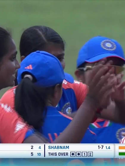 S Islam with a Batting vs India Women Under-19