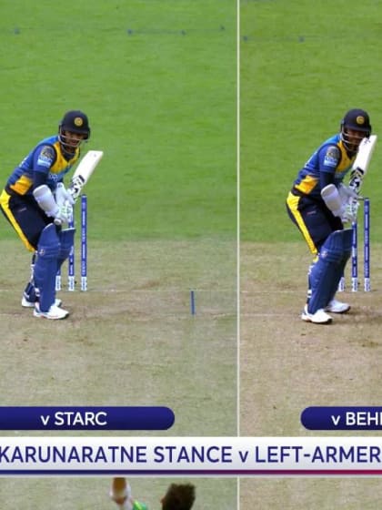 CWC19: SL v AUS - Karunaratne's stance analysis