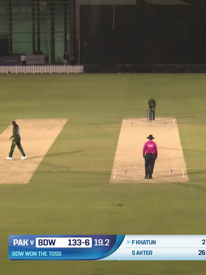 Fahima Khatun - Wicket - Bangladesh Women vs Pakistan Women