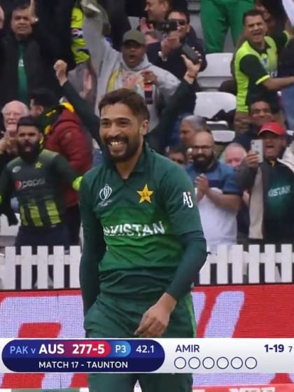 CWC19: AUS v PAK – Amir strikes again as Khawaja falls for 18