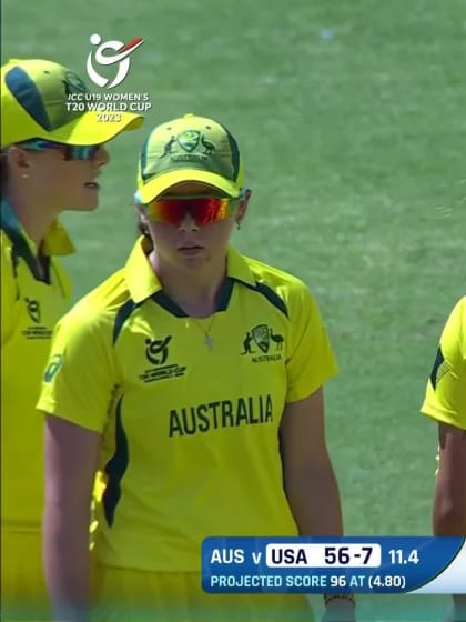 Wicket---Australia-U19s-Women v USA-U19s-Women ICC U19W T20WC 2023