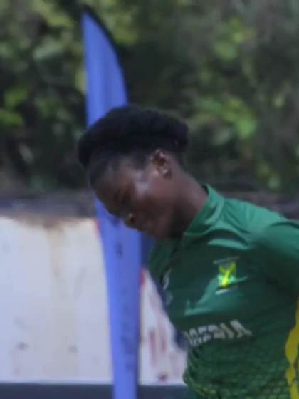 Kia Mccartney with a Batting vs Nigeria Women Under-19