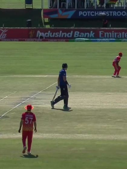 Theo Wylie with a Four vs. Zimbabwe