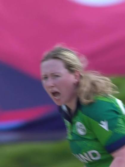 D Ramlakan with a Batting vs Ireland Women Under-19