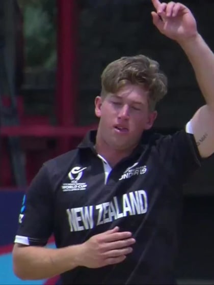 Ewald Schreuder with a Bowled Out vs. Ireland