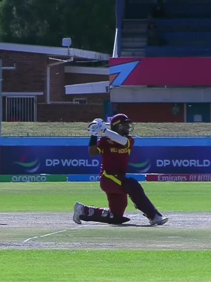 Steve Wedderburn with a Four vs. Sri Lanka