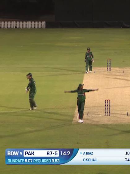 Aliya Riaz - Wicket - Bangladesh Women vs Pakistan Women