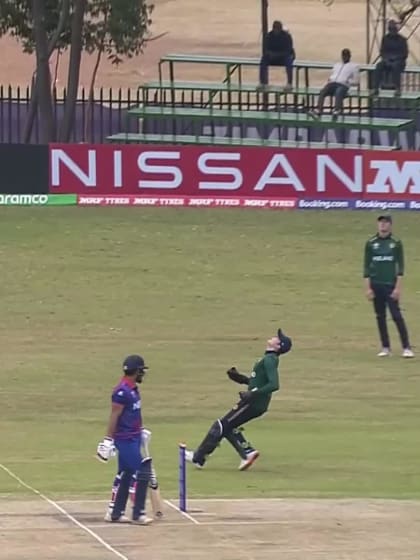 Kushal Bhurtel - Wicket - Ireland vs Nepal