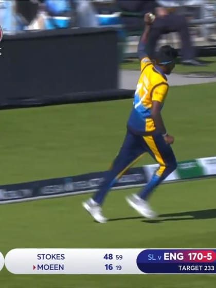 CWC19: ENG v SL - Moeen caught on the boundary