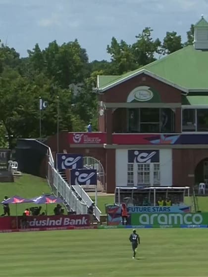 Olly Riley with a Six vs. Pakistan