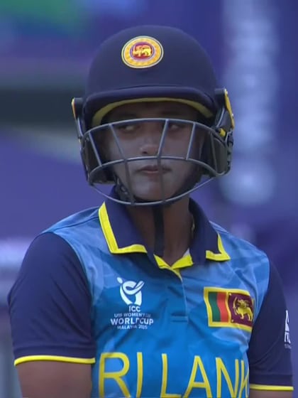 M Nanayakkara with a Batting vs Australia Women Under-19