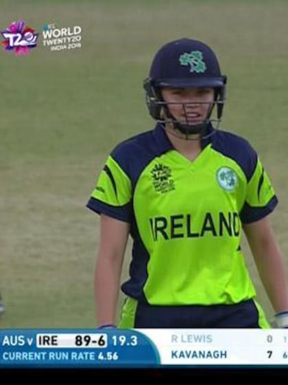 Robyn Lewis Wicket Fall IRE V AUS Video ICC Womens WT20 2016