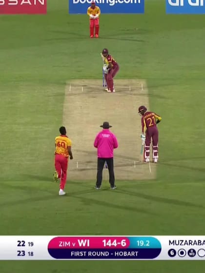 Six - Rovman Powell - West-Indies v Zimbabwe ICC T20WC 2022