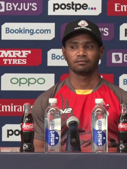18 October - Oman - PNG's Lega Siaka pre-match press conference