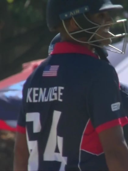 Shayan Jahangir - Wicket - Netherlands vs USA