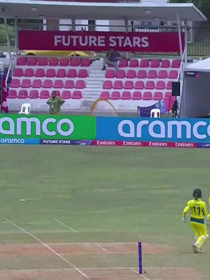 T Bishwokarma with a Batting vs Australia Women Under-19