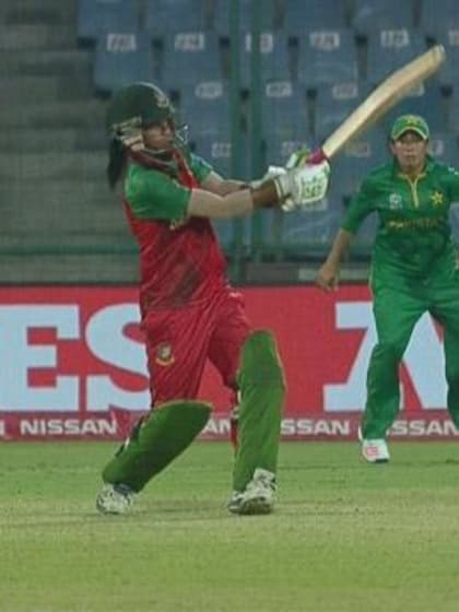 Bangladesh Innings Super Shots v PAK ICC Womens WT20 2016