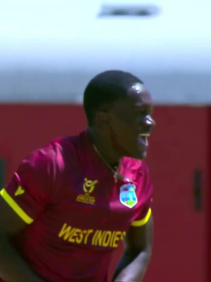 Raneico Smith with a Lbw vs. Sri Lanka