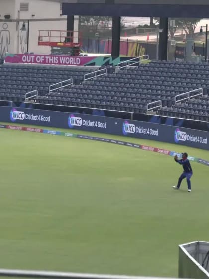 Shreyas Movva with a Batting vs. Nepal