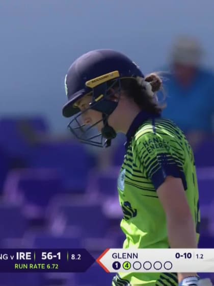 Wicket-Orla-Prendergast-Ireland v England-Women ICC T20WC 2023