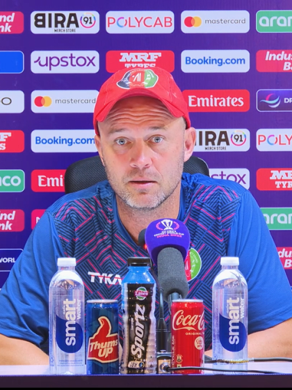 23 October - Chennai - Afghanistan Coach Jonathan Trott post-match press conference
