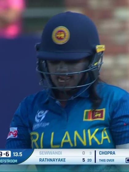 Wicket-Vihara-Sewwandi-India-U19s-Women v Sri-Lanka-U19s-Women ICC U19W T20WC 2023