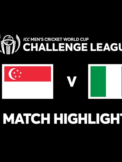 Singapore vs Italy | Match Highlights | CWC Challenge League B