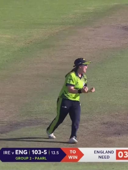 Wicket-Amy-Jones-Ireland v England-Women ICC T20WC 2023