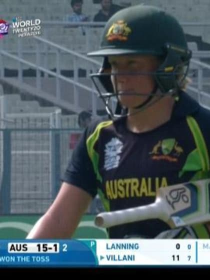 Australia wicket Losses v West Indies Video ICC Womens WT20 2016