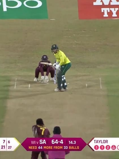 WI v SA: Stafanie Taylor sends back Mignon du Preez