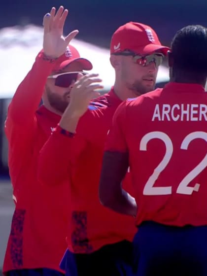 Pratik Athavale - Wicket - England vs Oman