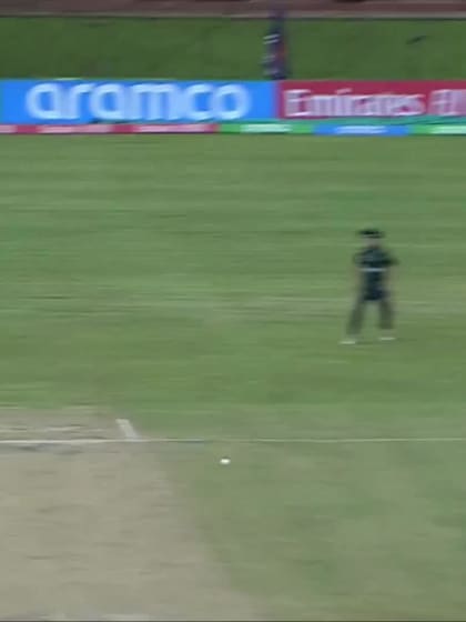 Saad Baig with a Four vs. Ireland