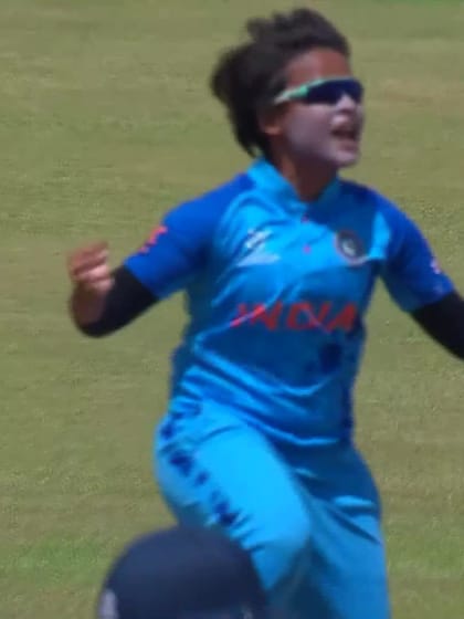 Wicket-Niamh-Holland-India-U19s-Women v England-U19s-Women ICC U19W T20WC 2023