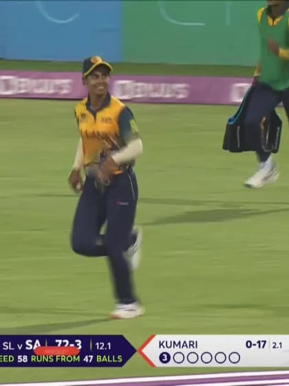 Wicket-Chloe-Tryon-South-Africa-Women v Sri-Lanka-Women ICC T20WC 2023