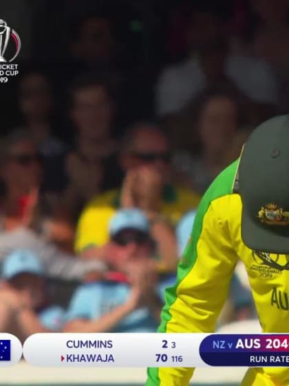 CWC19: NZ v AUS - Usman Khawaja batting highlights