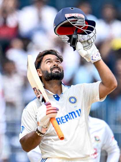 Rishabh Pant marks emotional Test comeback with record-equalling ton