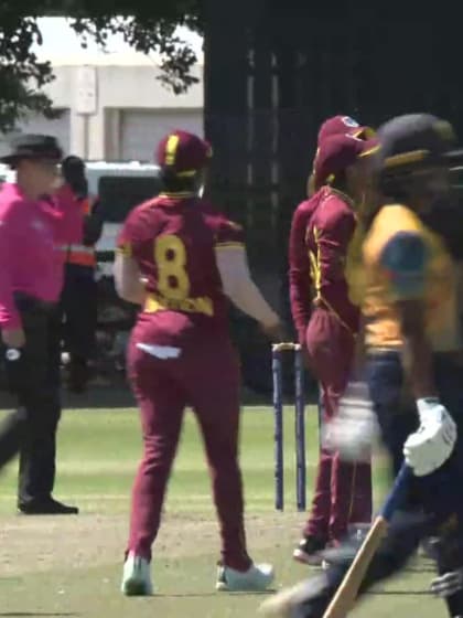 Wicket-Vishmi-Gunarathne-West-Indies-Women v Sri-Lanka-Women ICC T20WC 2023