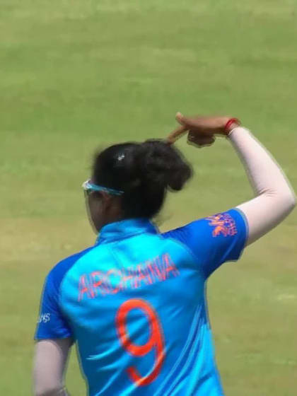 Wicket-Nethmi-Senarathna-India-U19s-Women v Sri-Lanka-U19s-Women ICC U19W T20WC 2023