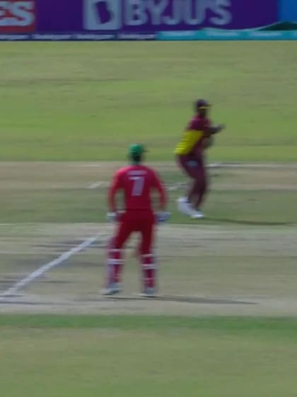 Mohammad Nadeem - Wicket - West Indies vs Oman