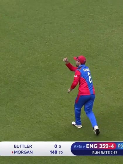 CWC19: ENG v AFG - Two in the the over for Gulbadin as Morgan departs 