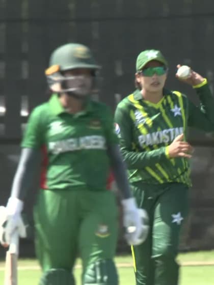 Wicket-Rumana-Ahmed-Pakistan-Women v Bangladesh-Women ICC T20WC 2023