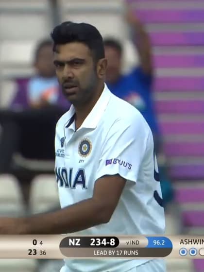 Ashwin removes Wagner for a duck | WTC21 Final | Ind v NZ